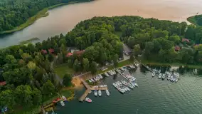 Zachód słońca nad jeziorem Kisajno, Łabędzi Ostrów, lipiec 2025 r. - zdjęcie 3