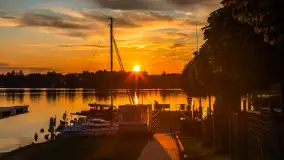 Zachód słońca nad jeziorem Bocznym, lipiec 2025 r. - zdjęcie 9