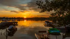 Zachód słońca nad jeziorem Bocznym, lipiec 2025 r. - zdjęcie 17