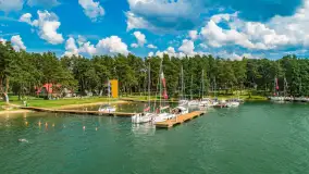 Jezioro Święcajty i Piękny Brzeg z lotu ptaka, sierpień 2025 r. - zdjęcie 13