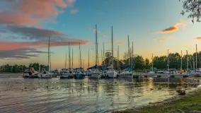 Wieczorna tęcza w przystani Nautica, sierpień 2025 r. - zdjęcie 8