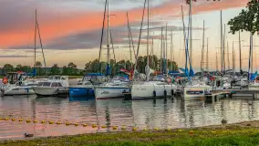 Wieczorna tęcza w przystani Nautica, sierpień 2025 r. - zdjęcie 15