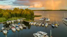 Zachód słońca z tęczą w tle, przystań Nautica, sierpień 2025 r. - zdjęcie 9