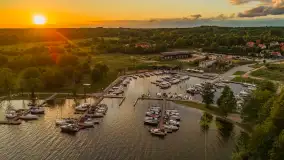 Zachód słońca z tęczą w tle, przystań Nautica, sierpień 2025 r. - zdjęcie 14