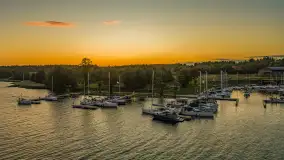 Zachód słońca z tęczą w tle, przystań Nautica, sierpień 2025 r. - zdjęcie 36