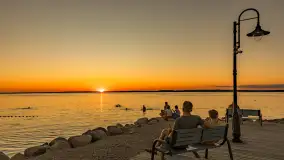 Zachód słońca nad jeziorem Śniardwy, Marina Śniardwy, sierpień 2025 r. - zdjęcie 35