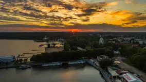 Zachód słońca nad Giżyckiem i Ekomariną, sierpień 2025 r. - zdjęcie 34