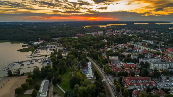 Zachód słońca nad Giżyckiem i Ekomariną, sierpień 2025 r. - zdjęcie 11
