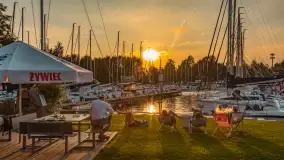 Wieczór i zachód słońca w porcie Keja, Węgorapa, Węgorzewo - zdjęcie 17