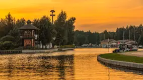 Wieczór i zachód słońca w porcie Keja, Węgorapa, Węgorzewo - zdjęcie 14