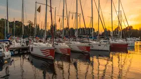 Wieczór i zachód słońca w porcie Keja, Węgorapa, Węgorzewo - zdjęcie 19