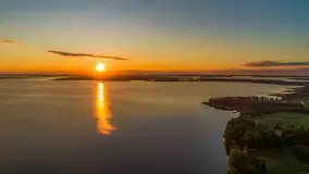 Ostatnie dzień wakacji, zachód słońca nad jeziorem Dargin - zdjęcie 15