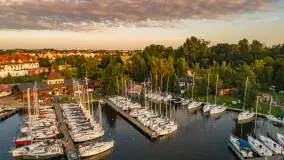 Zachód słońca w Węgorzewie, port Keja, sierpień 2025 r. - zdjęcie 11