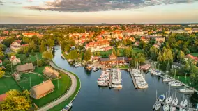 Zachód słońca w Węgorzewie, port Keja, sierpień 2025 r. - zdjęcie 12