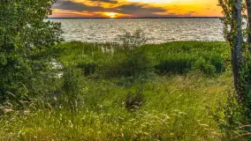 Zachód słońca nad jeziorem Śniardwy, Szeroki Ostrów, czerwiec 2025 r. - zdjęcie 31