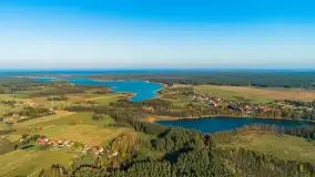 Jezioro Wesołek i puszcza Piska z drona, jesień 2025 r. - zdjęcie 23