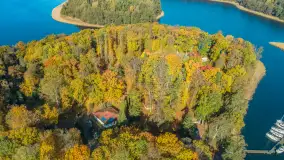 Jesień nad jeziorem Kisajno w Pięknej Górze, październik 2025 r. - zdjęcie 47