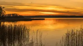 Zachód słońca nad jeziorem Gołdopiwo, listopad 2025 r. - zdjęcie 49