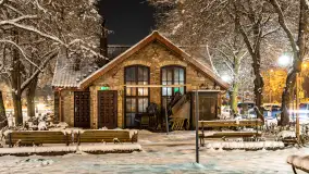 Nocne i zaśnieżone Giżycko, listopad 2025 r. - zdjęcie 6