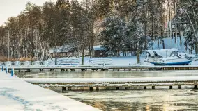 Zima w porcie Resort Niegocin, grudzień 2025 r. - zdjęcie 13