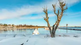 Zimowa sceneria w AZS Wilkasy nad Niegocinem, grudzień 2025 r. - zdjęcie 13