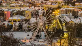 Giżycko pod koniec dnia z drona, styczeń 2026 r. - zdjęcie 35