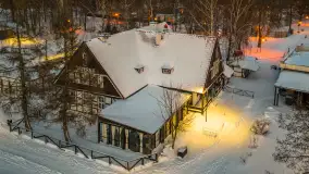 Giżycko pod koniec dnia z drona, styczeń 2026 r. - zdjęcie 32