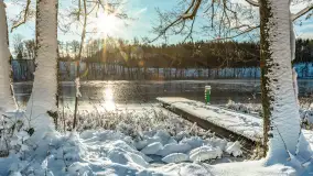 Zima w Łabędzim Ostrowiu w Pięknej Górze, Grudzień 2025 r. - zdjęcie 37