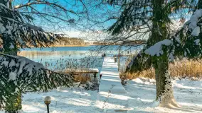 Zima w Łabędzim Ostrowiu w Pięknej Górze, Grudzień 2025 r. - zdjęcie 42