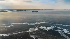 Dargin pod lodem, a natura i kra tworzą piękne pejzaże, styczeń 2026 r. - zdjęcie 1