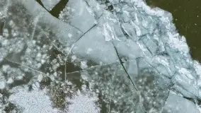 Dargin pod lodem, a natura i kra tworzą piękne pejzaże, styczeń 2026 r. - zdjęcie 3