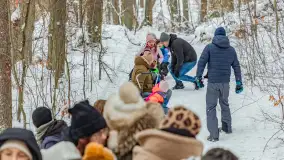 Kulig w puszczy Piskiej razem z OW Wodnik, Ruciane-Nida, Styczeń 2026 r. - zdjęcie 37