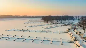 Zachód słońca w Sztynorcie z lotu ptaka, styczeń 2026 r.  - zdjęcie 12