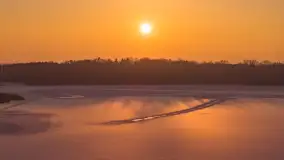 Zachód słońca w Sztynorcie z lotu ptaka, styczeń 2026 r.  - zdjęcie 10
