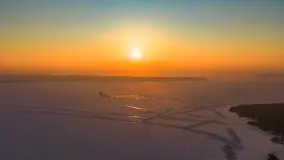 Zachód słońca w Sztynorcie z lotu ptaka, styczeń 2026 r.  - zdjęcie 15