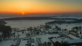 Zachód słońca w Sztynorcie z lotu ptaka, styczeń 2026 r.  - zdjęcie 7