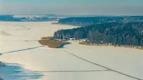 Jezioro Gołdopiwo i Brzezówka z drona, styczeń 2026 r. - zdjęcie 35