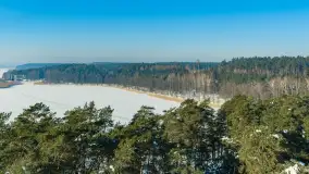 Jezioro Gołdopiwo i Brzezówka z drona, styczeń 2026 r. - zdjęcie 7