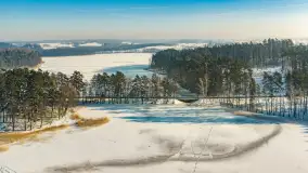 Jezioro Gołdopiwo i Brzezówka z drona, styczeń 2026 r. - zdjęcie 3