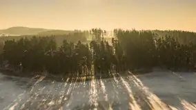 Jezioro Gołdopiwo i Brzezówka z drona, styczeń 2026 r. - zdjęcie 10