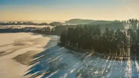 Jezioro Gołdopiwo i Brzezówka z drona, styczeń 2026 r. - zdjęcie 4