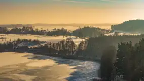 Jezioro Gołdopiwo i Brzezówka z drona, styczeń 2026 r. - zdjęcie 6