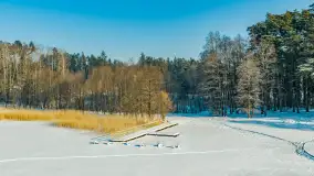 Jezioro Gołdopiwo i Brzezówka z drona, styczeń 2026 r. - zdjęcie 30