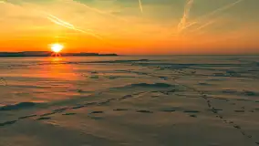 Zachód słońca nad jeziorem Śniardwy, styczeń 2026 r. - zdjęcie 4