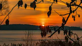 Zachód słońca nad jeziorem Śniardwy, styczeń 2026 r. - zdjęcie 27