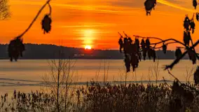 Zachód słońca nad jeziorem Śniardwy, styczeń 2026 r. - zdjęcie 13