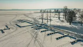 Jezioro Święcajty i przystań Nautica w Kolonii Rybackiej, wersja zimowa, styczeń 2026 .r - zdjęcie 20