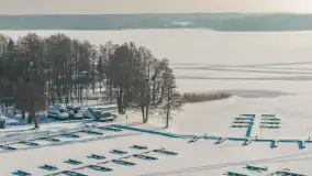 Jezioro Święcajty i przystań Nautica w Kolonii Rybackiej, wersja zimowa, styczeń 2026 .r - zdjęcie 21
