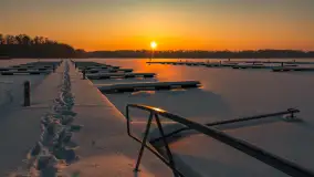 Zachód słońca w Sztynorcie, styczeń 2026 r.  - zdjęcie 1