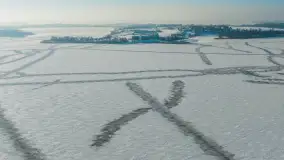 Piękny Brzeg i Leśna Przystań z drona, zima 2026 r. - zdjęcie 14